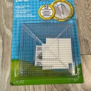 PERLER LARGE INTERLOCKING PEG BOARDS ACRYLIC